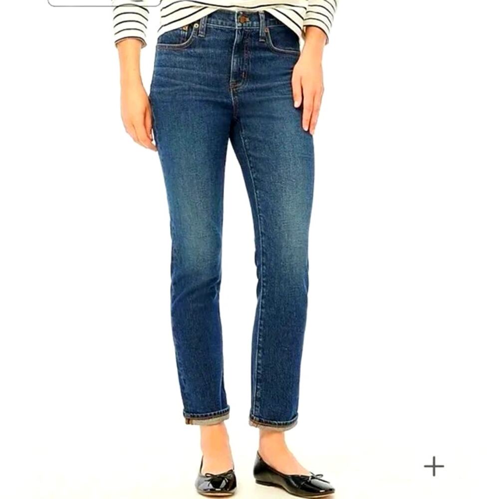 J. Crew High Rise Slim Boyfriend Jean Medium Wash Size 30